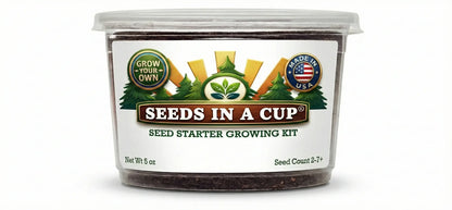 Seeds In A Cup Green Bell Pepper (Capsicum annuum) Grow Kit - Complete seed starter with recyclable planter, non-GMO seeds, and real potting soil. Hand-assembled in Cleveland, Ohio, USA.