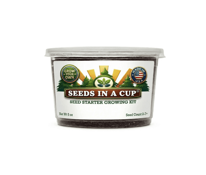 Complete Seeds In A Cup Jalapeno Pepper growing system: recyclable planter, premium soil, and non-GMO Capsicum annuum seeds. Indoor seed starter kit manufactured in Cleveland, Ohio, USA.