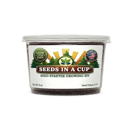 How to plant Blackberry (Rubus fruticosus) seeds: Step-by-step seed starting process using the Seeds In A Cup grow kit with real soil and moisture-retaining lid.