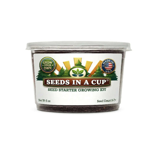 How to plant Blackberry (Rubus fruticosus) seeds: Step-by-step seed starting process using the Seeds In A Cup grow kit with real soil and moisture-retaining lid.